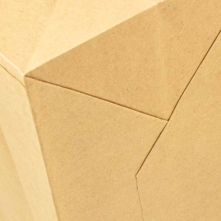 Bolsa papel kraft marrón con asa plana 18+8x24 cm, 80 g/m² - Caja 600 uds