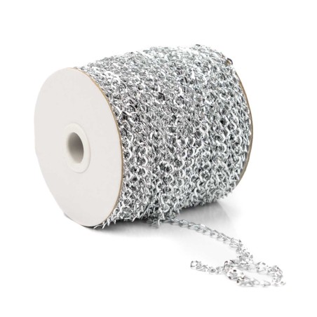 Cadena barbada especial para collares y pulseras - Rollo 50 m