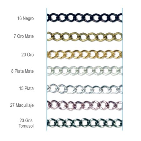 Cadena barbada especial para collares y pulseras - Rollo 50 m