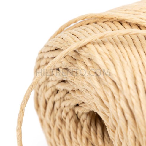 Hilo de rafia beige kraft 3 cabos 3.5 mm