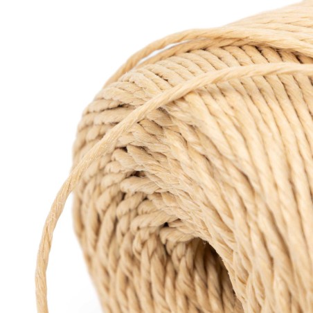 Hilo de rafia beige kraft 3 cabos 3.5 mm
