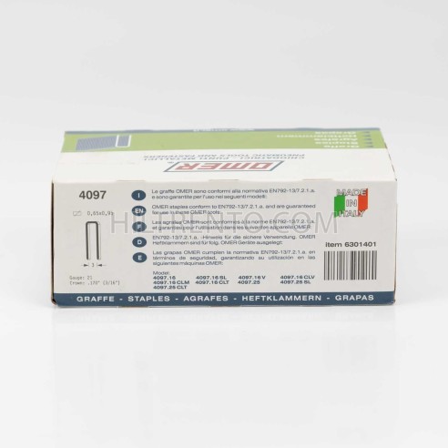 Grapas omer 4097 C 14 mm - Caja 10.000 unidades