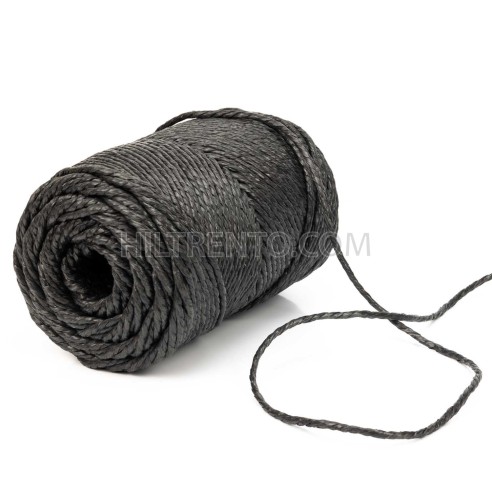 Hilo rafia negro grueso 5 mm - Bobina 200 mts