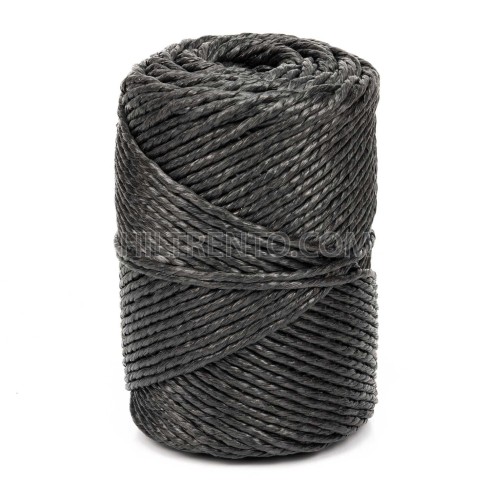 Hilo rafia negro grueso 5 mm - Bobina 200 mts