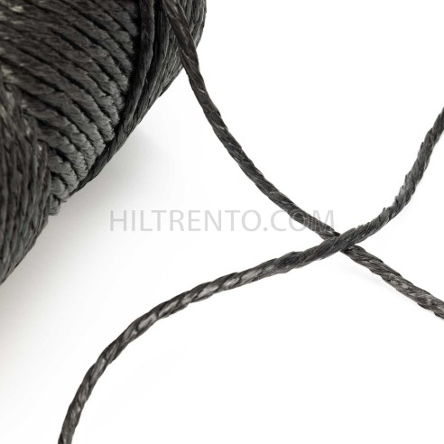 Hilo rafia negro grueso 5 mm - Bobina 200 mts