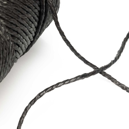 Hilo rafia negro grueso 5 mm - Bobina 200 mts