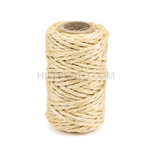 Cuerda rústica de sisal torcida 2 cabos 3 mm -...