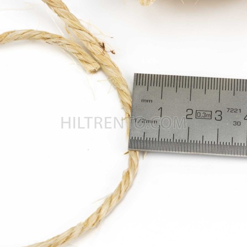 Cuerda rústica de sisal torcida 3 cabos 4 mm -...