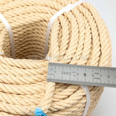 Cuerda polipropileno beige imitación sisal 10...