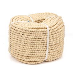 Cuerda polipropileno beige imitación sisal 10 mm para...