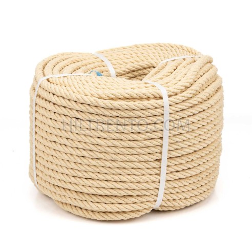 Cuerda polipropileno beige imitación sisal 10...