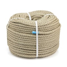 Cuerda polipropileno beige imitación cáñamo 10 mm para...