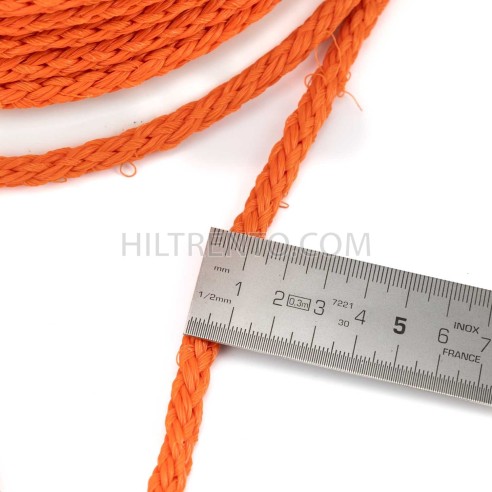 Cuerda polietileno naranja de salvamento 8 mm -...