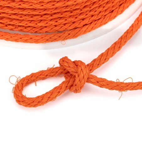 Cuerda polietileno naranja de salvamento 8 mm - Carrete 100 mts