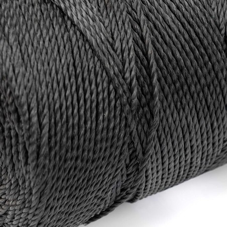 Hilo negro polietileno 3 mm semirrígido guía telefónica mandrilar - Bobina de 500 metros
