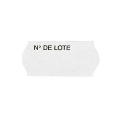 Rollo  1500 etiquetas 26x12 Alimentarias, Nº de lote,...