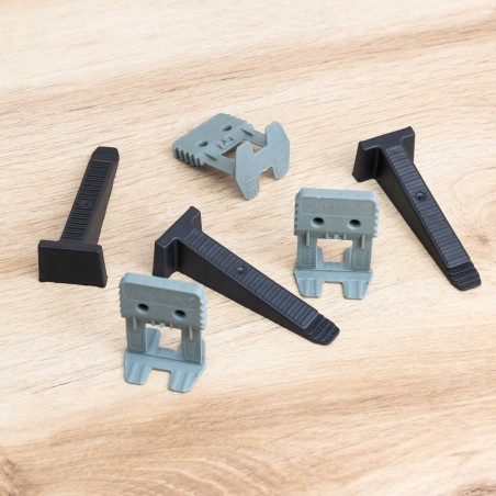 3000 Bases Clips 1 mm espaciadores de nivelación suelos, baldosas, azulejos compatible con grandes formatos Tayg 913112