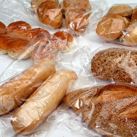 Bolsa microperforada larga 16x60 cm, polipropileno, pan y baguettes - Pack 1000 uds