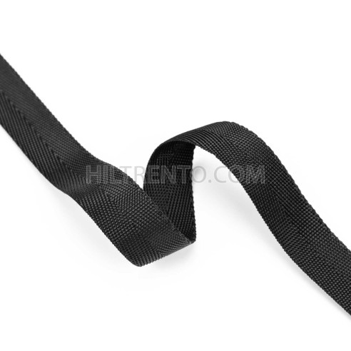 Cinta espiga 25 mm polipropileno negra - Rollo...