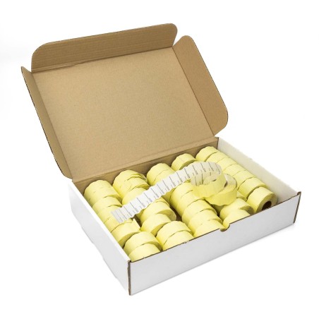 Etiquetas 26x16 Alimentarias, Nº lot, Consumir preferentment, en catalán / valenciano, blancas, permanente - Caja 40 rollos