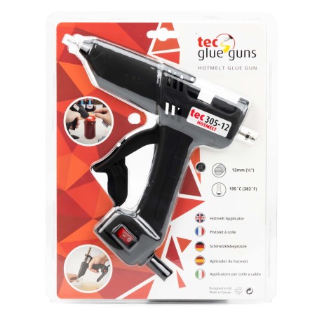 Pistola de silicona termofusible barras 12 mm Tec 305