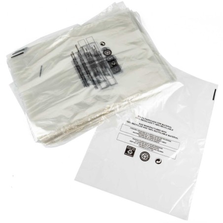Bolsa reciclada transparente seguridad perforada 25x35 - Pack 1000 uds