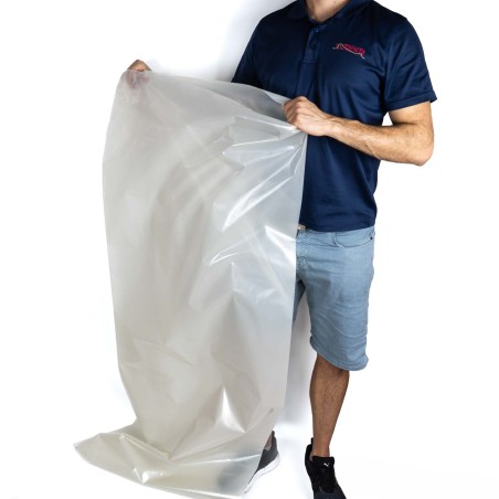 Saco plástico grande colector reciclado G400 67x160 cm - pack 25 uds