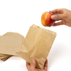 100 Sobres papel kraft fino marrón 15x20 cm para...