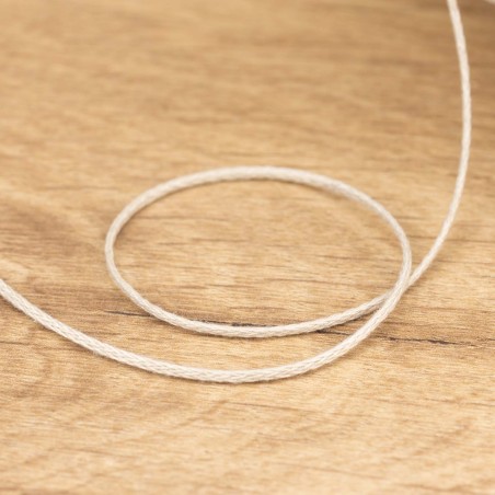 Hilo trenzado rústico acabado natural 1,2mm Nº12 - Bobina 1400 m