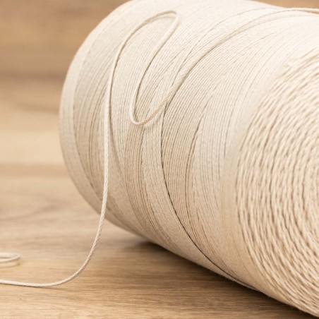 Hilo trenzado rústico acabado natural 1,0mm Nº6 - Bobina 1700 m