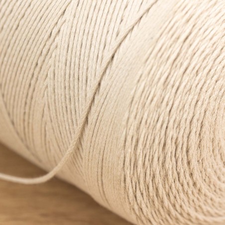 Hilo trenzado rústico acabado natural 1,0mm Nº6 - Bobina 1700 m