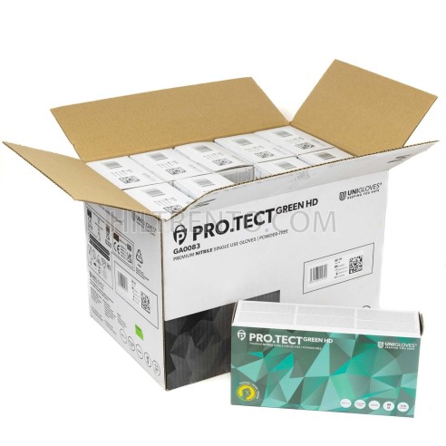 Guantes unigloves Pro.Tect Green HD nitrilo...