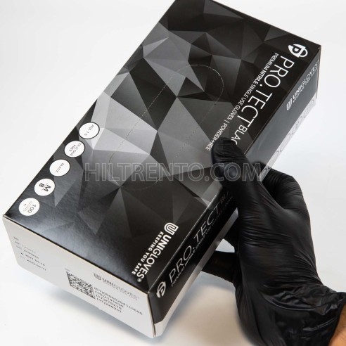 Guantes negros unigloves Pro.Tect Black nitrilo...