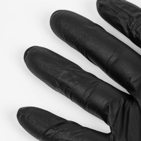 Guantes negros unigloves Pro.Tect Black nitrilo alta resistencia - 100 uds