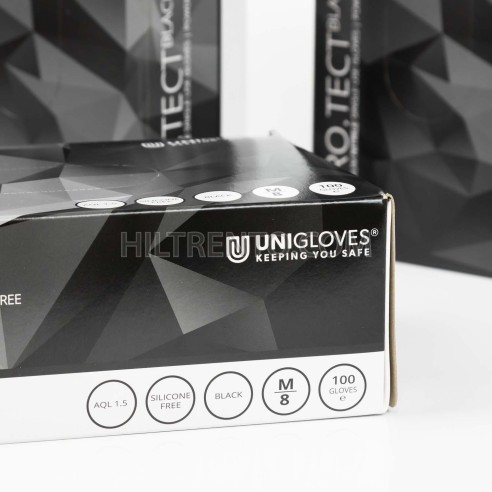Guantes negros unigloves Pro.Tect Black nitrilo...