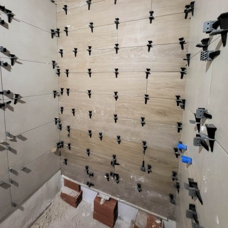 250 Cuñas de nivelación suelos, baldosas, azulejos compatible con grandes formatos Tayg 913402