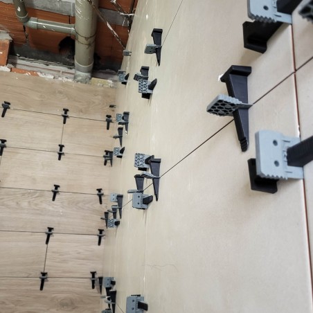 250 Cuñas de nivelación suelos, baldosas, azulejos compatible con grandes formatos Tayg 913402