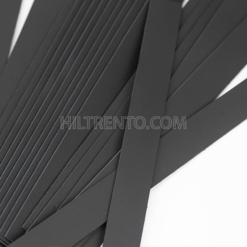 20 Tiras de cuero negro 25 mm x 280 mm,  piel...