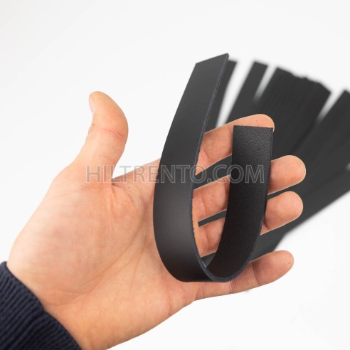 20 Tiras de cuero negro 25 mm x 280 mm,  piel...