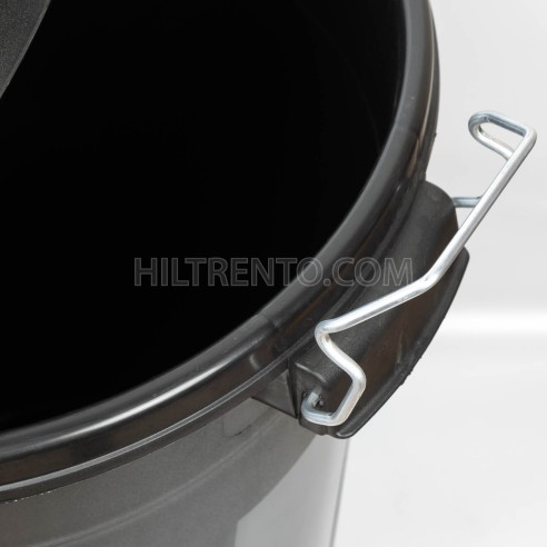 Cubo basura plástico negro grande 100 litros...