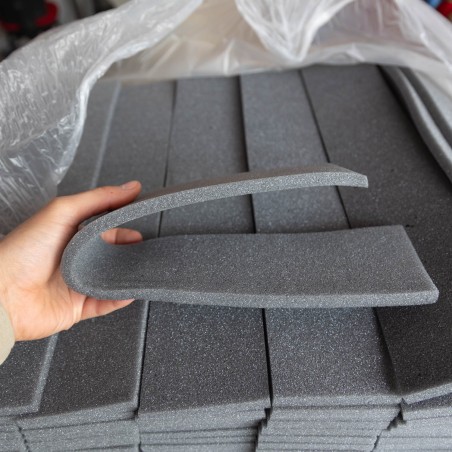 800 Tiras de esponja gris 50x9x1 cm separadores de espuma para cajas almohadillas acolchadas