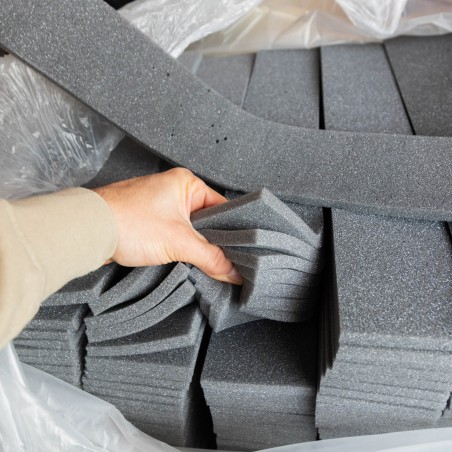 800 Tiras de esponja gris 50x9x1 cm separadores de espuma para cajas almohadillas acolchadas