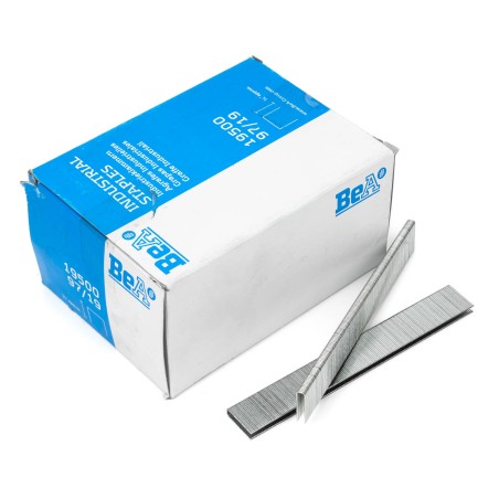 Grapas Bea 97/19 NK HZ 19 mm resinadas - Caja 19.500 unidades