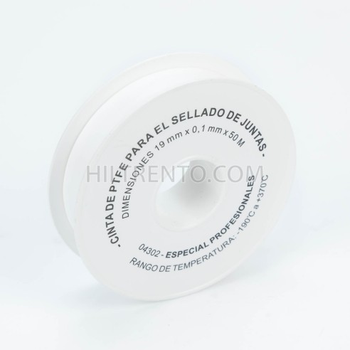 Cinta teflón ancha 19 mm