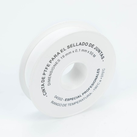 Cinta teflón ancha 19 mm