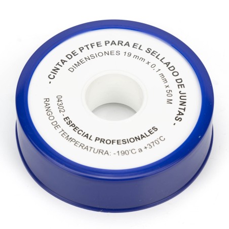 Cinta teflón ancha 19 mm