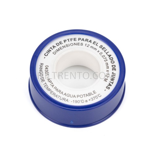10 rollos Cinta teflón 12 mm