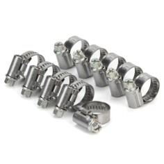 10 Abrazaderas ASFA L W2, Cinta de 9 mm, para tubos de Ø...