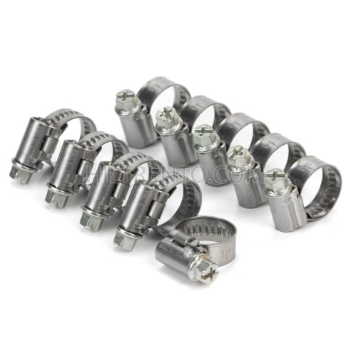 10 Abrazaderas ASFA L W2, Cinta de 9 mm, para...