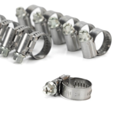 200 Abrazaderas ASFA L W2, Cinta de 9 mm, para tubos de Ø 8-16 mm